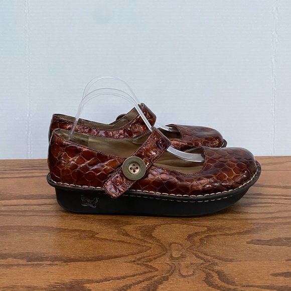 Alegria Shoes - Algeria Mary Jane Brown Shoes 42